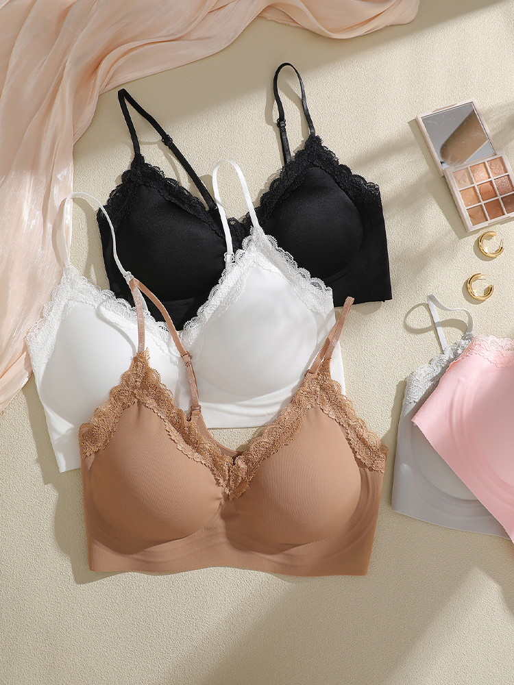 French Style Lace Bralette Fem – Bralette Wireless Soft recenzja i cena