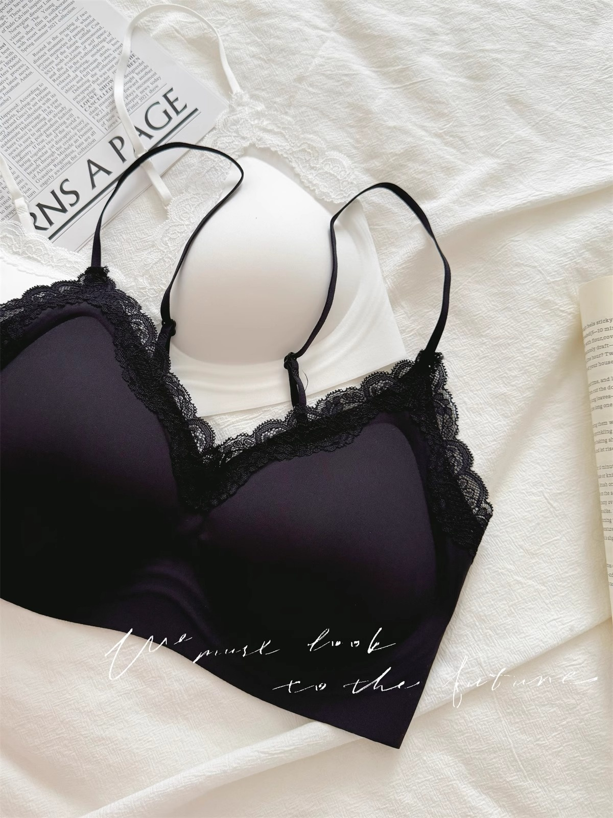 French Style Lace Bralette Fem – Bralette Wireless Soft recenzja i cena