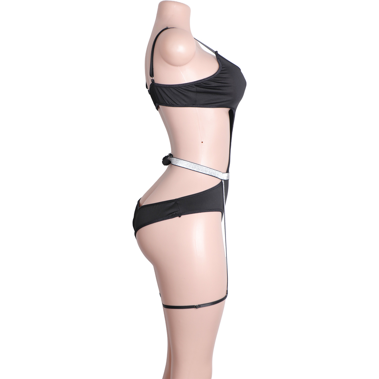 Custom Rhinestone Pole Dancewe – Garter Belt Set recenzja i cena