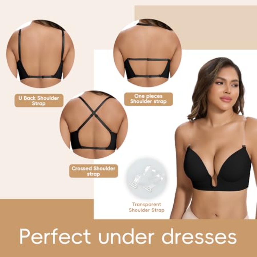 JOYSHAPER Plunge Bras for Wome – Push Up Bra Padded recenzja i cena