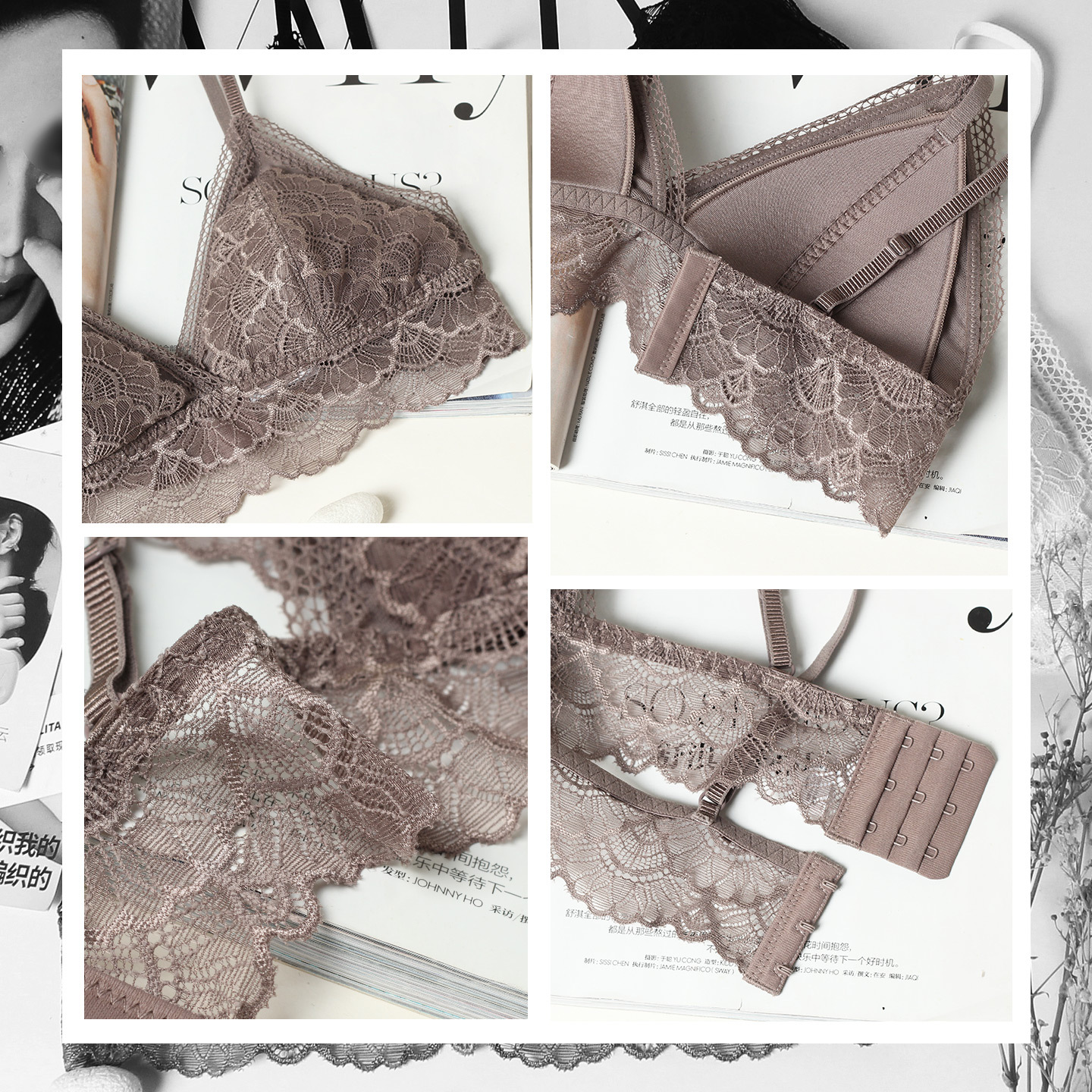 100% Mulberry Silk Triangle Cu – Bralette Wireless Soft recenzja i cena