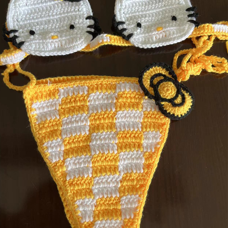 Hello Kitty Bikini Set Lady's  – Thong Bikini Women recenzja i cena