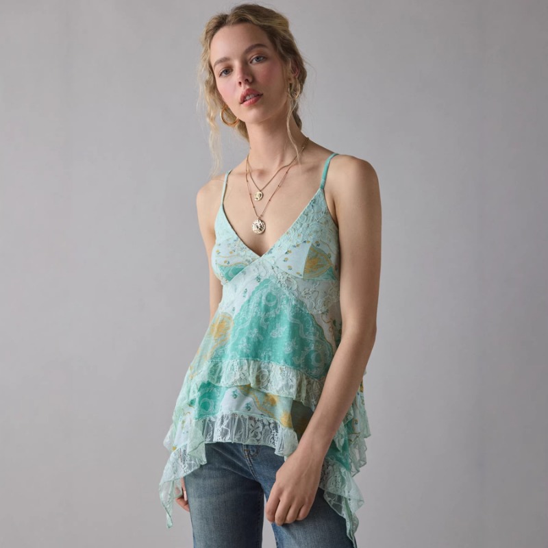 Vintage Floral Chiffon Cami To – Cami Top Lace recenzja i cena