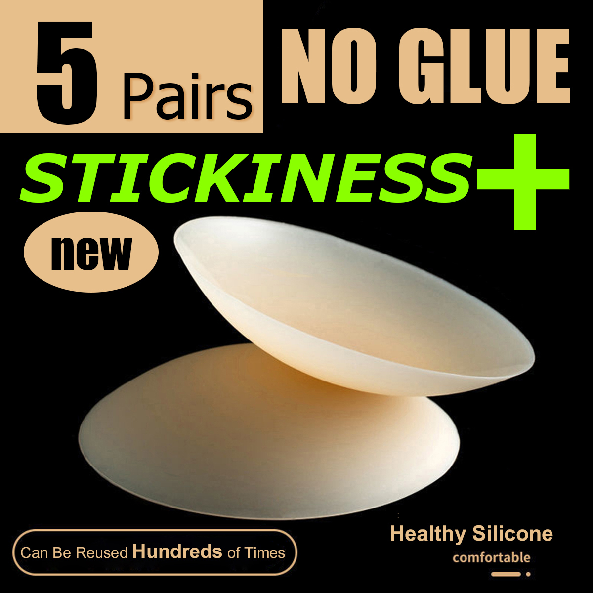 5 Pairs More Sticky 10cm No Tr – Nipple Cover Pasties recenzja i cena