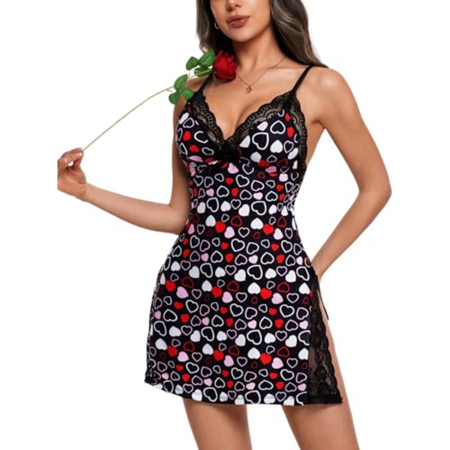Night Gowns for Women V Neck L – Babydoll Chemise Night recenzja i cena