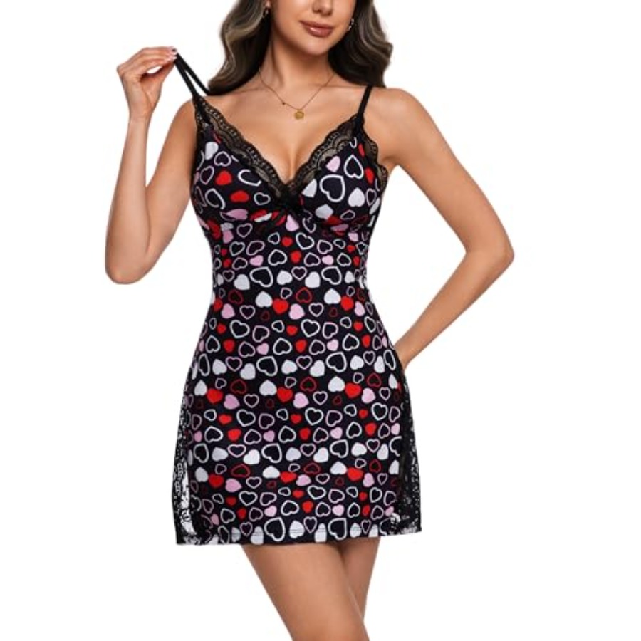 Night Gowns for Women V Neck L – Babydoll Chemise Night recenzja i cena