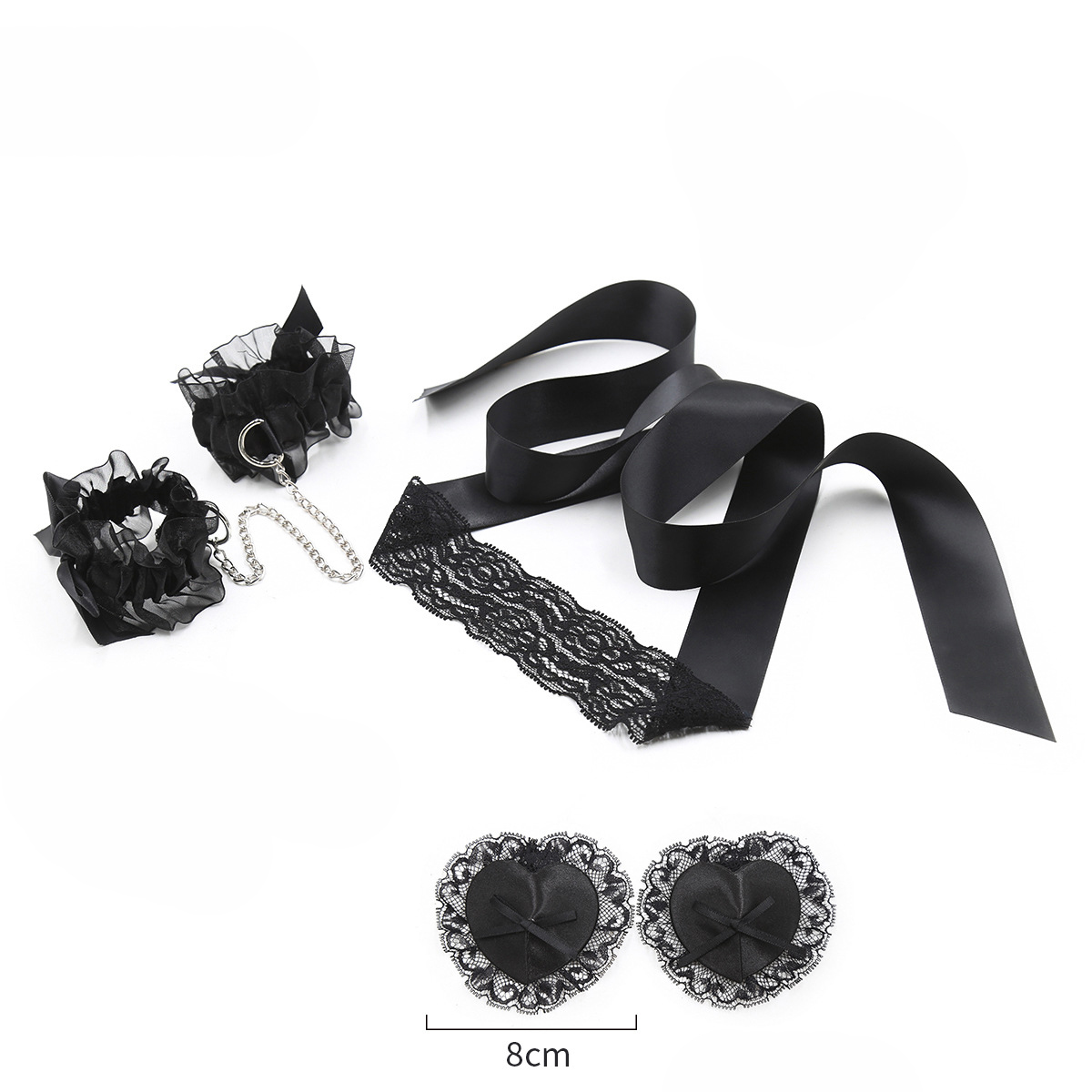 Lace Sex Toy Set Adult Handcuf – Nipple Cover Pasties recenzja i cena