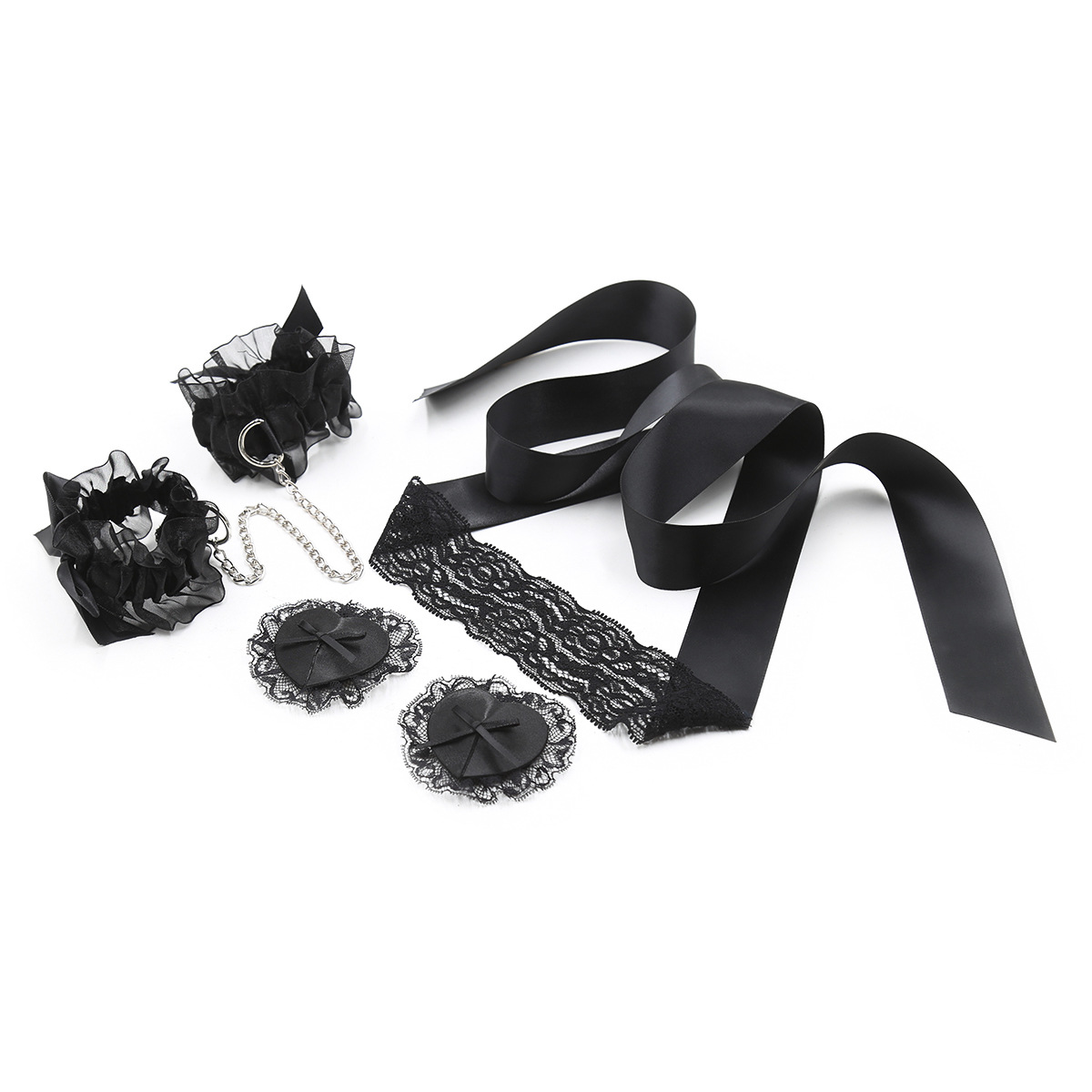 Lace Sex Toy Set Adult Handcuf – Nipple Cover Pasties recenzja i cena