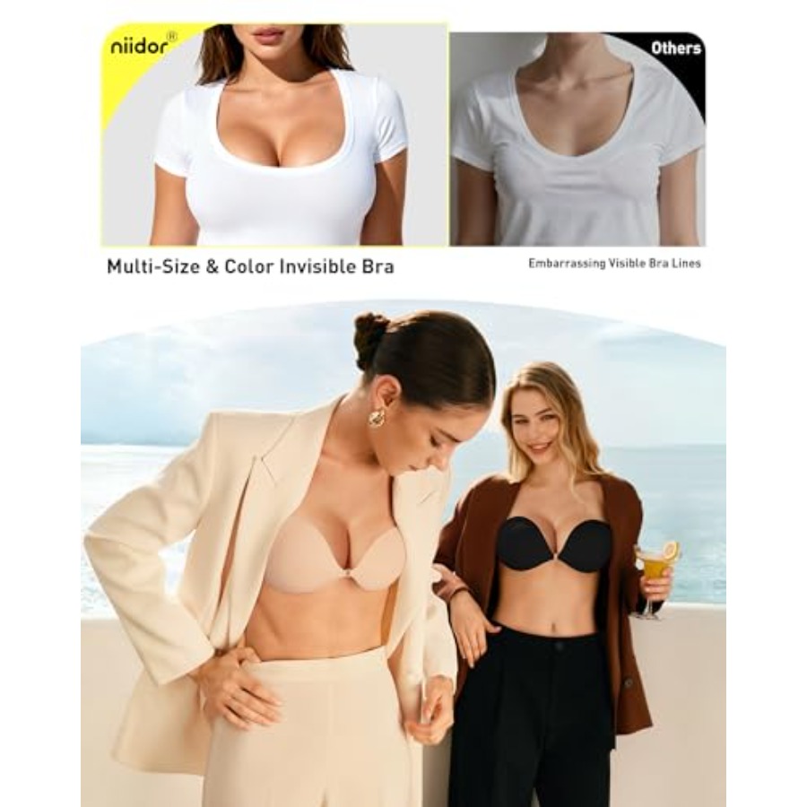 Niidor Adhesive Bra Strapless  – Strapless Bra Backless recenzja i cena