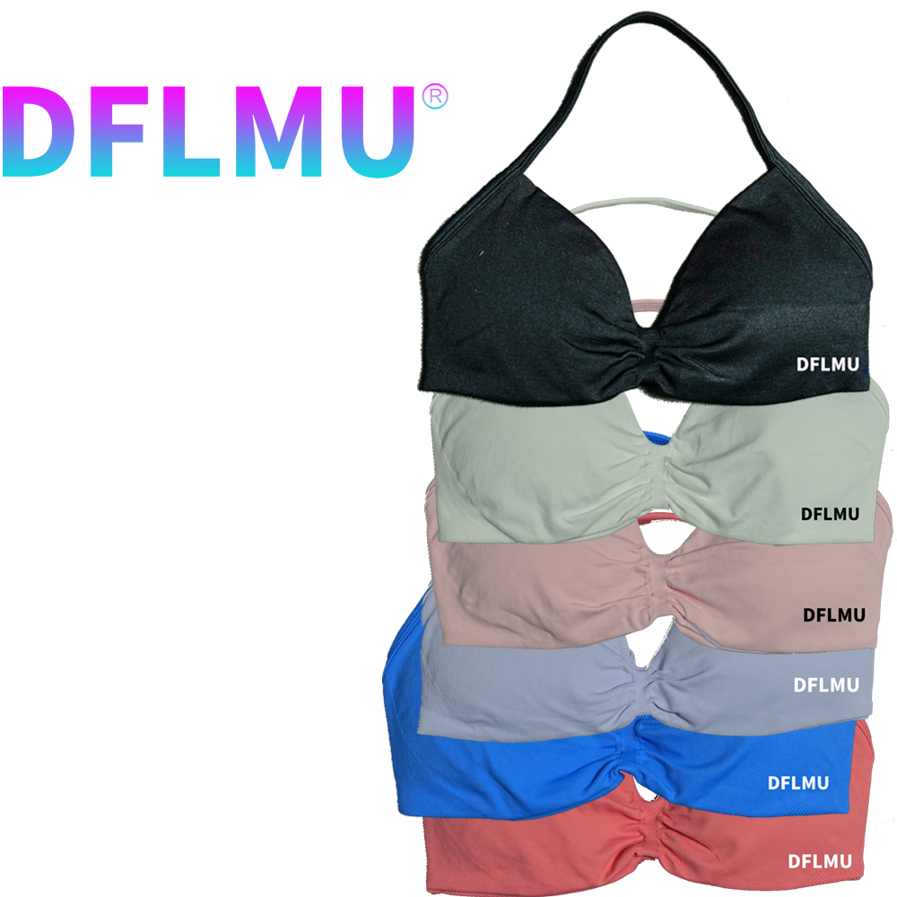 DFLMU Women Halter Sports Bra  – Push Up Bra Padded recenzja i cena