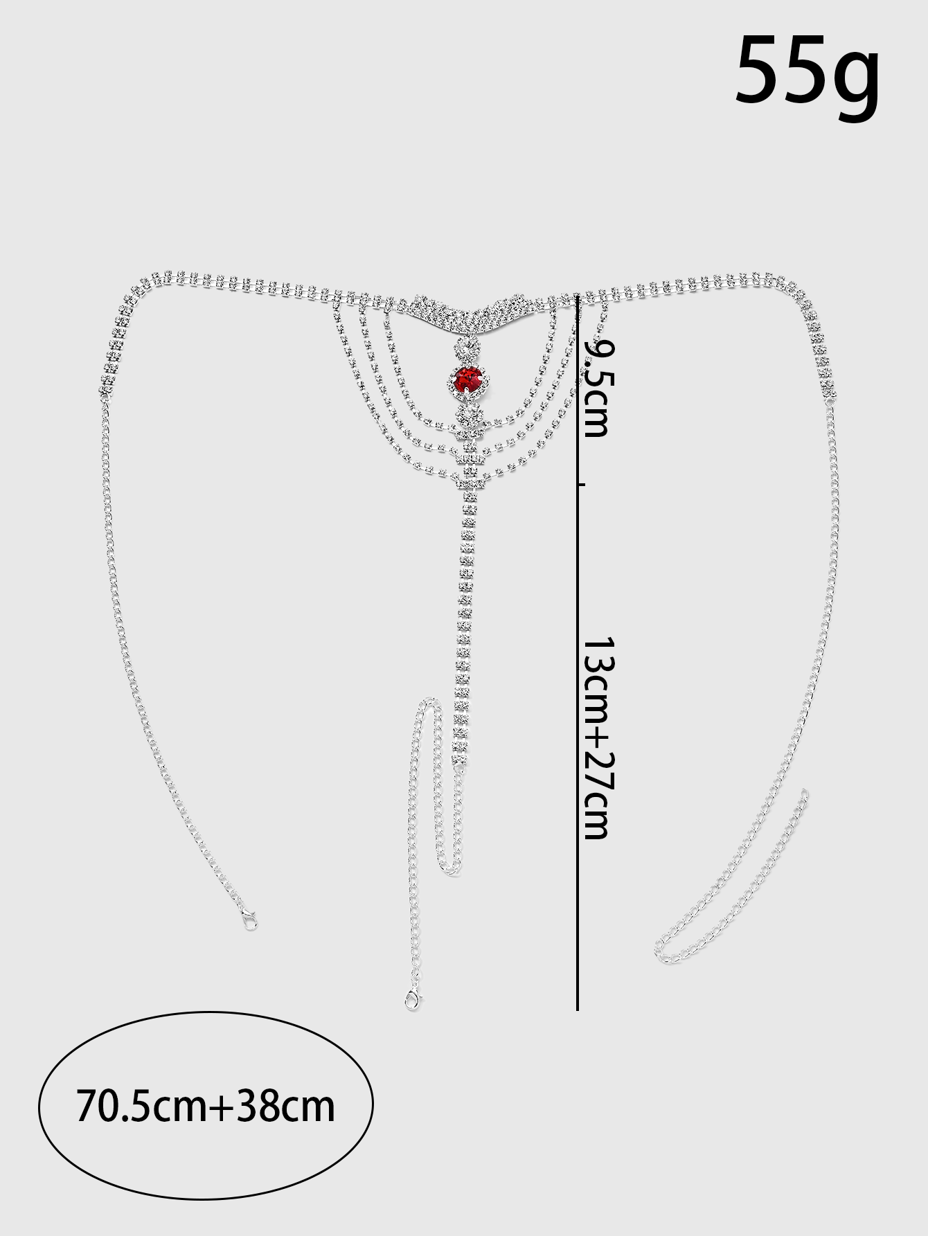 Crystal Rhinestone Body Chain  – Thong Bikini Women recenzja i cena