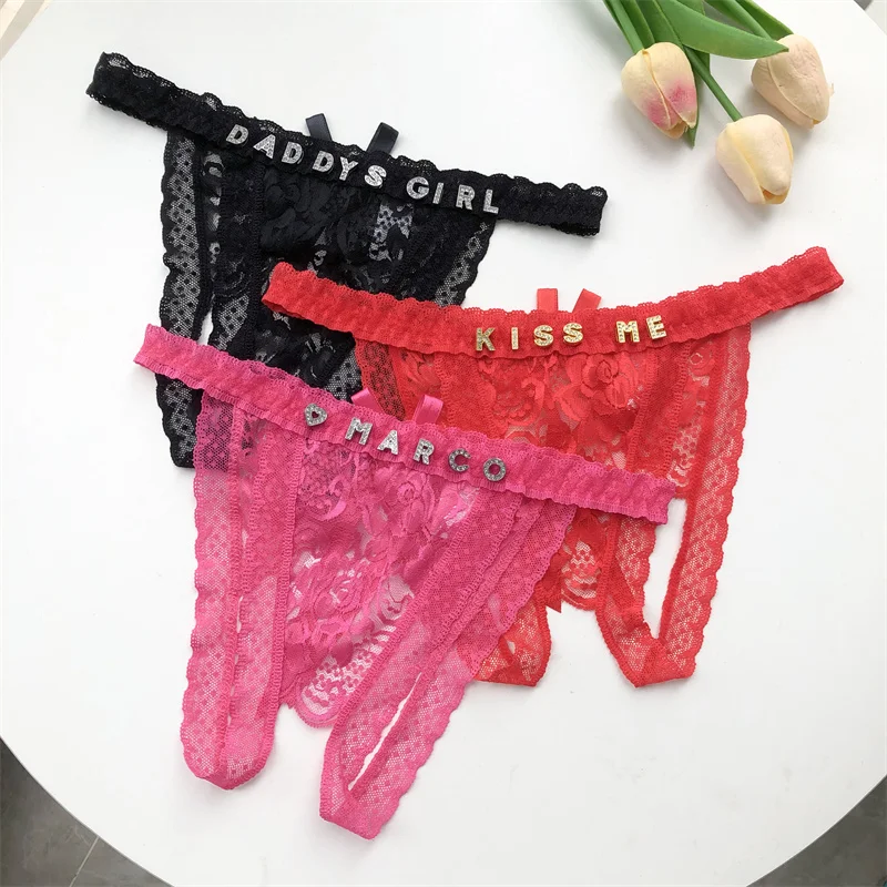 Customized Crystal Name Letter – Thong Bikini Women recenzja i cena
