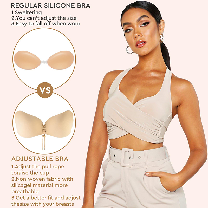 1/2 Pairs Women Summer Backles – Strapless Bra Backless recenzja i cena
