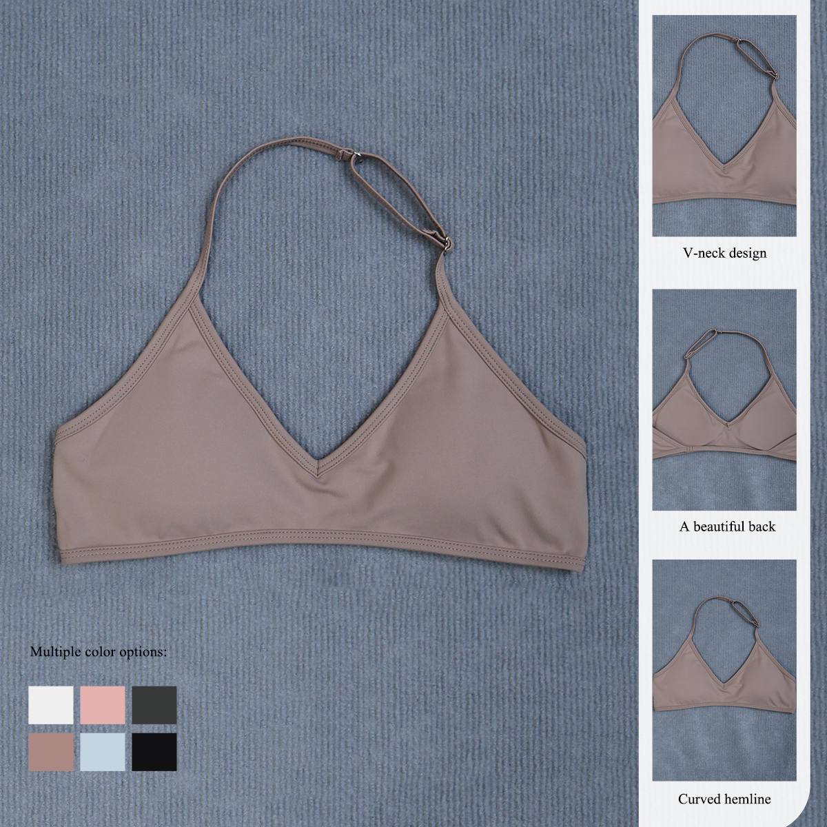Women's Summer Halter Neck Pad – Sports Bra High Impact recenzja i cena