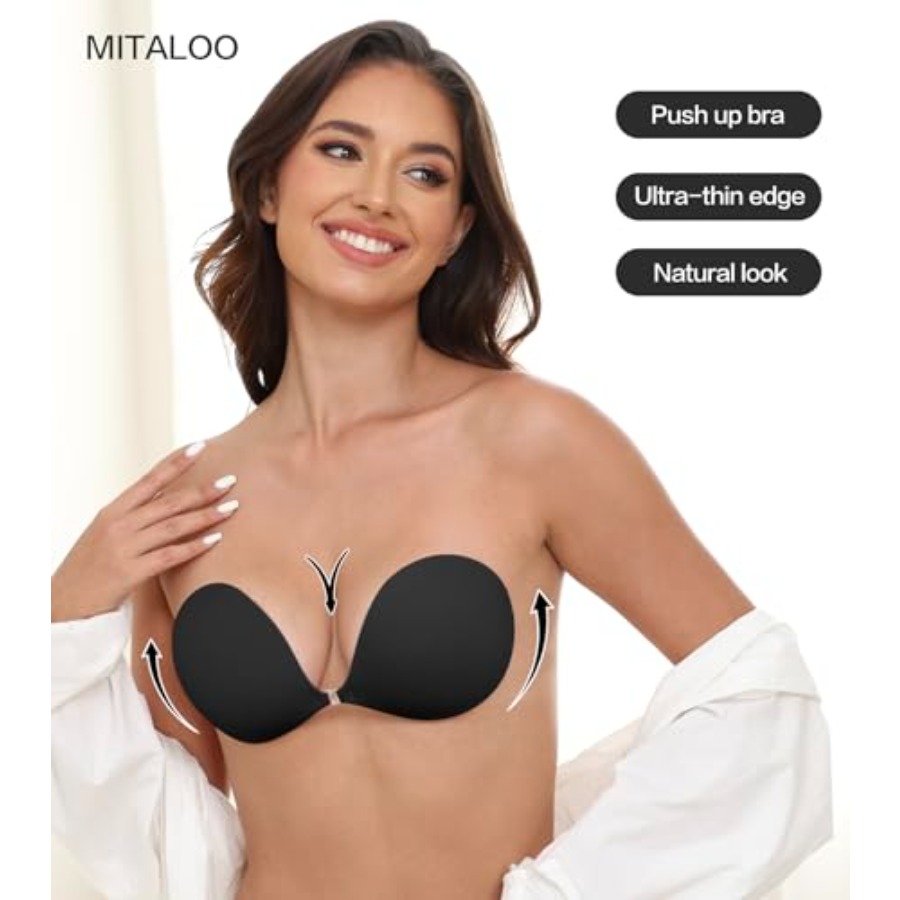 MITALOO Adhesive Bra Invisible – Strapless Bra Backless recenzja i cena