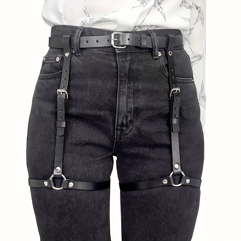 Oth Punk PU Leather Full Waist – Garter Belt Set recenzja i cena