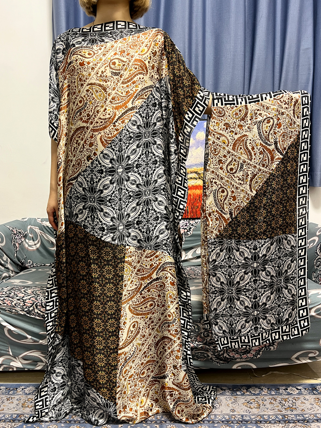 Abayas For Women Dubai Kaftan  – Robe Silk Women recenzja i cena