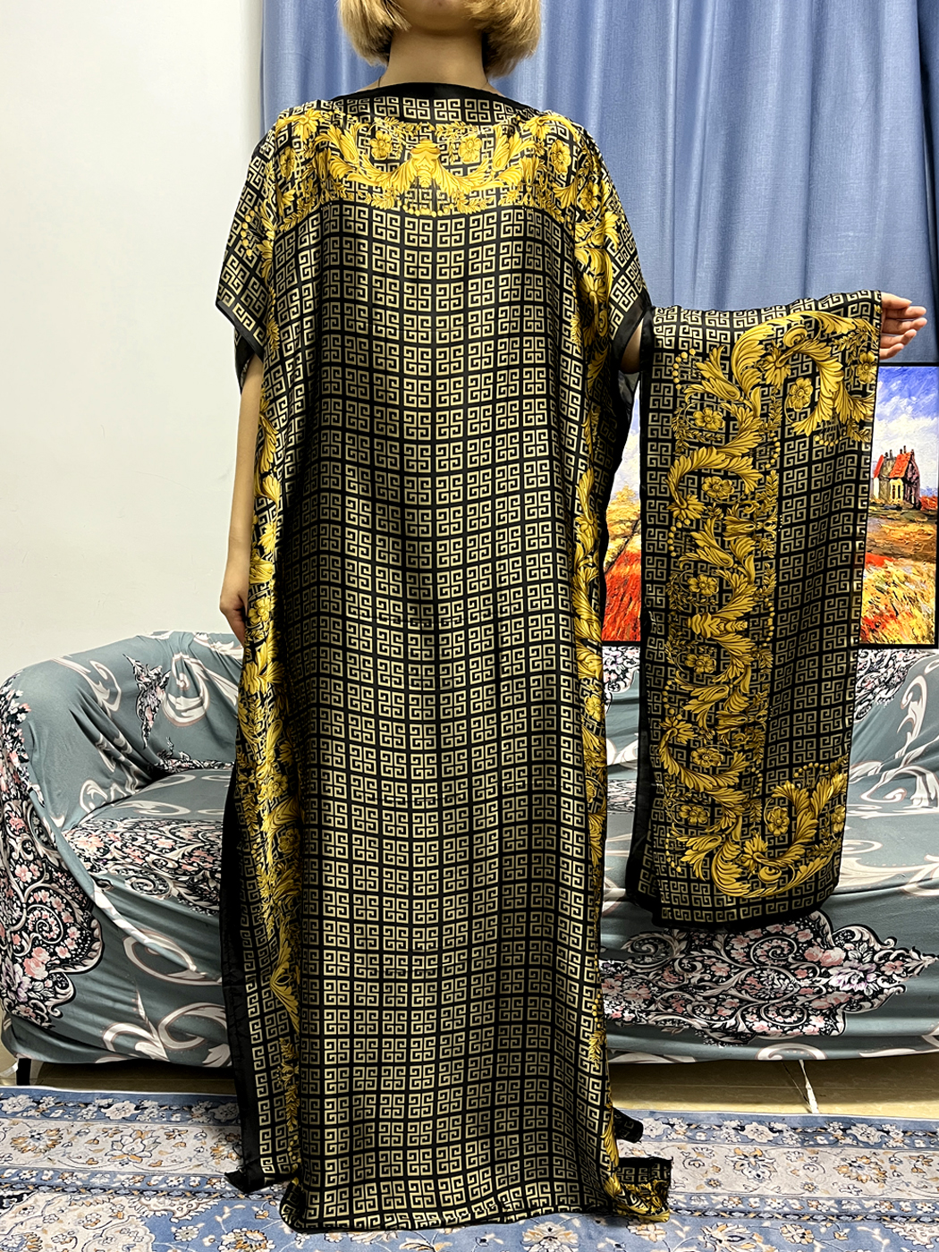Abayas For Women Dubai Kaftan  – Robe Silk Women recenzja i cena