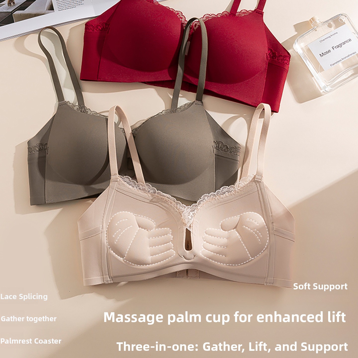 Pure KUCLUT Lace Palm Cup Smal – Seamless Underwear Women recenzja i cena
