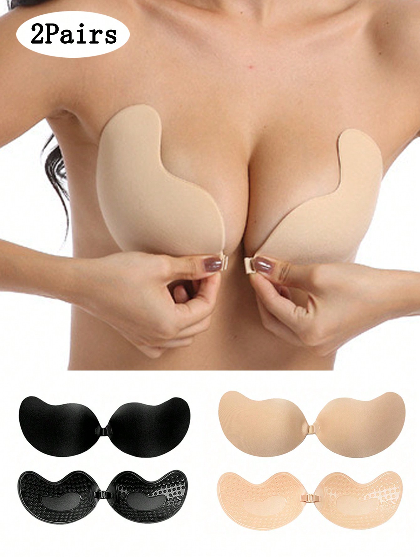 2-pack Women's Self-Adhesive I – Push Up Bra Padded recenzja i cena