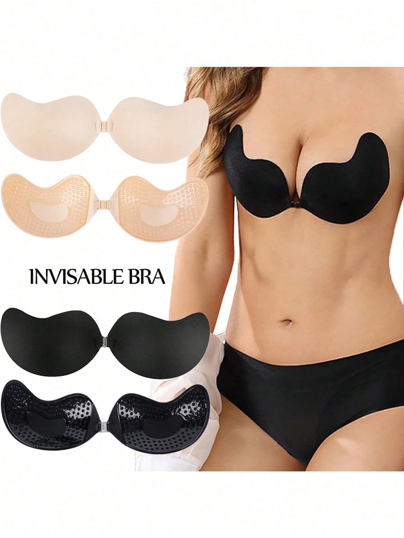 2-pack Women's Self-Adhesive I – Push Up Bra Padded recenzja i cena