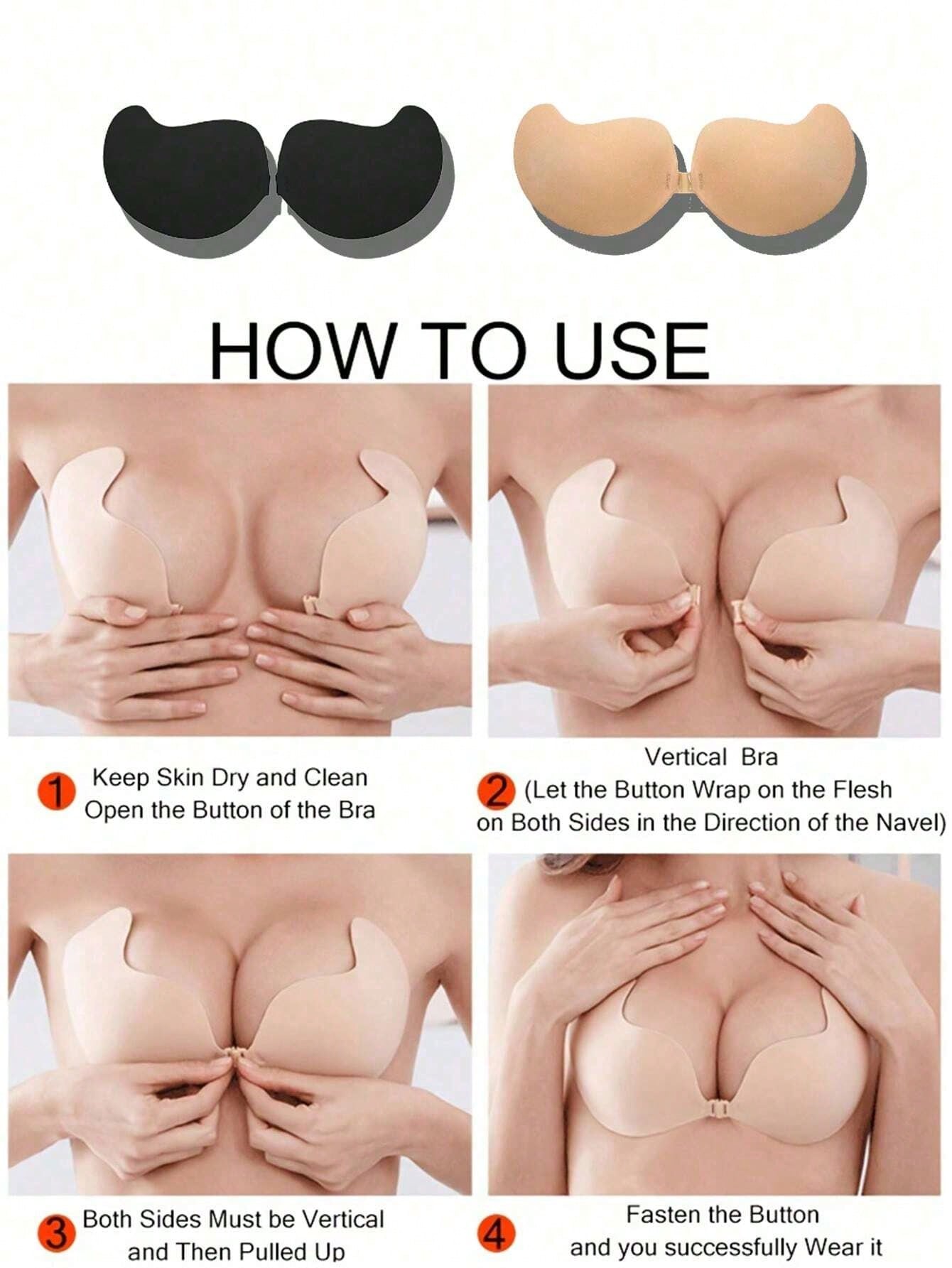 2-pack Women's Self-Adhesive I – Push Up Bra Padded recenzja i cena