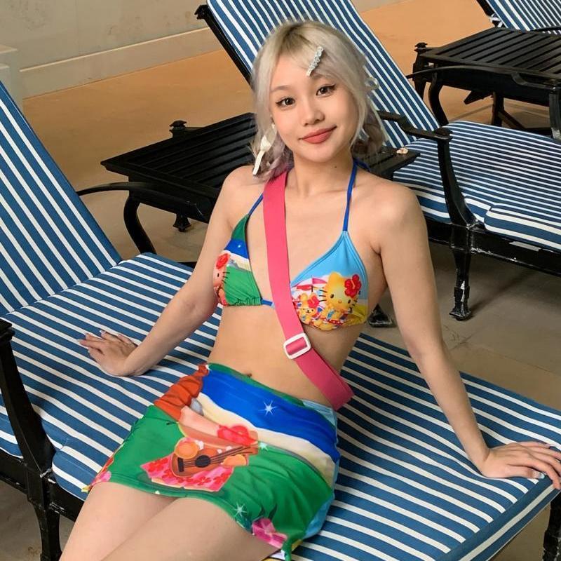 Y2K Girls Kawaii Hello Kittys  – Thong Bikini Women recenzja i cena