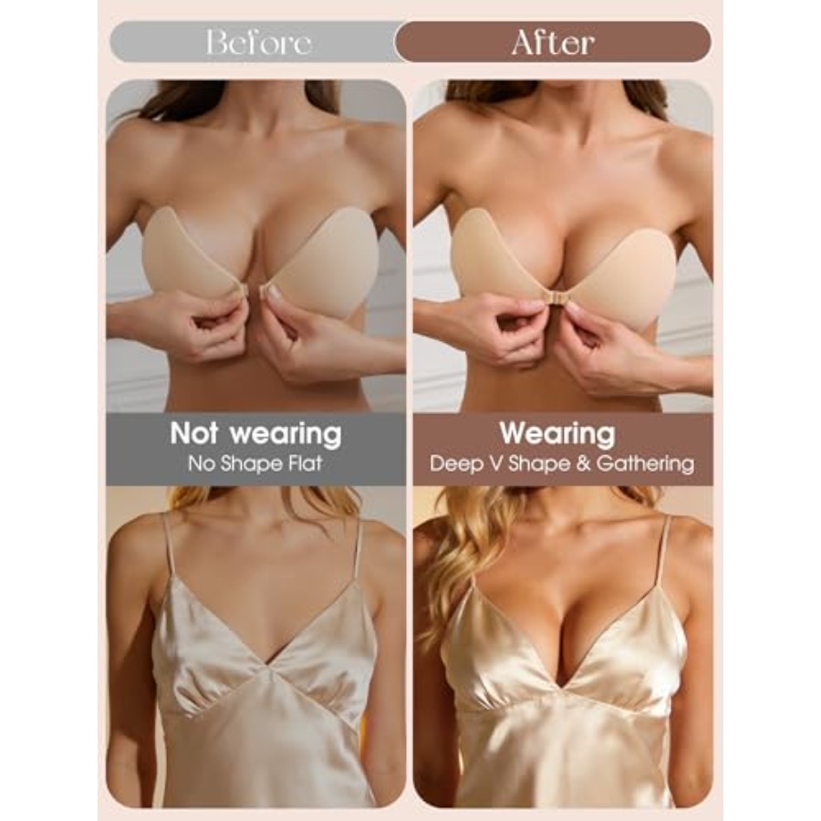 Sticky Bra Push Up Strapless A – Strapless Bra Backless recenzja i cena