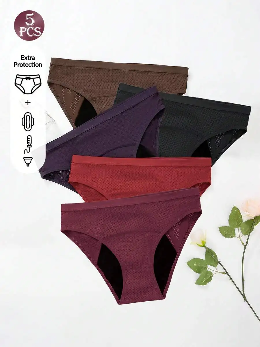 5 Pcs Women Solid Color Absorb – Period Panty Absorbent recenzja i cena